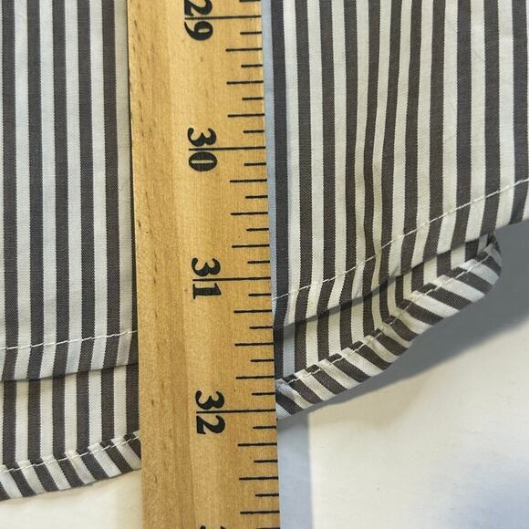 J. Mclaughlin Arissa dark gray and white cotton tunic with pockets size L - Picture 11 of 11